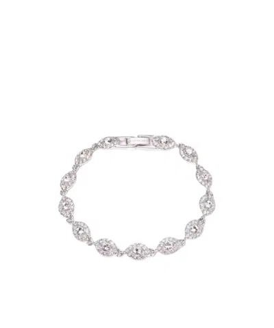 Givenchy Logo Crystal Bracelet In Metallic