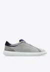 Givenchy Logo-debossed Suede Sneakers In Gray