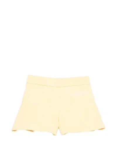 Givenchy Babies' Logo-detail Shorts In Yellow