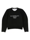 Givenchy Logo Wool-blend Crewneck Sweater In Black