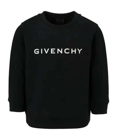 Givenchy Kids' Logo-detail Sweatshirt In Black