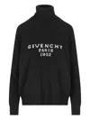 Givenchy Paris 1952 Turtleneck Knit Sweater In Black