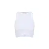 Givenchy Cropped Tank Top In Cotton With Band Clothing In White