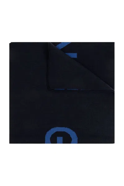 Givenchy Logo Detailed Scarf In Blue