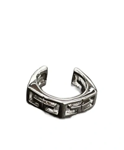 Givenchy Logo Details Earrings In Gray