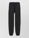 Givenchy Logo Elastic Waistband Pants With Pockets In Black