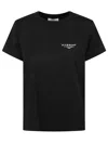 Givenchy Black Cotton Jersey Crewneck T-shirt In Gold