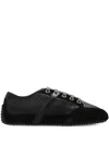 Givenchy Men Baskets Low-top Leather And Suede Sneakers In Black