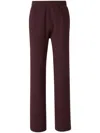 Givenchy Logo-embossed Cotton Track Pants In Red