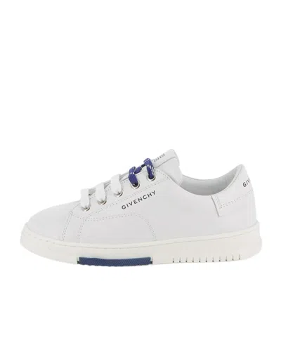GIVENCHY LOGO-EMBOSSED LEATHER SNEAKERS