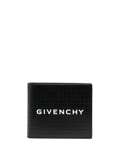 Givenchy Logo-embossed Leather Wallet In Black