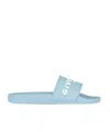 Givenchy Logo Slide Sandal In Blue