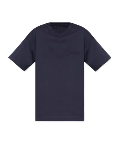 Givenchy Logo-embossed T-shirt In Black