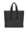 Givenchy Logo Embossed Tote Bag In Black