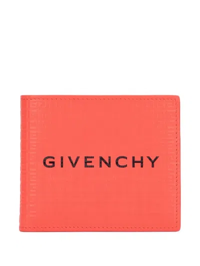 Givenchy Logo-embossed Wallet In Orange