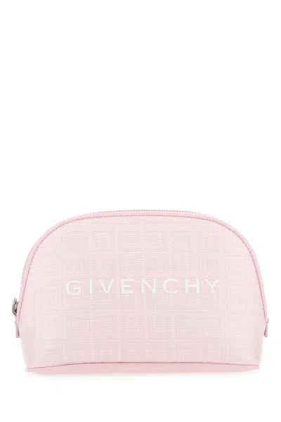 Givenchy Logo-embossed Zip Around Beauty Case In Pink