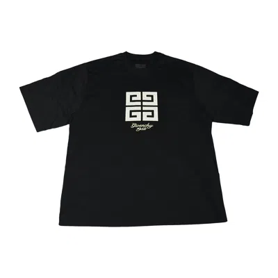 Givenchy Logo-embroidered 4g-motif T-shirts Black