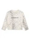 Givenchy Logo-embroidered Animal-print Jumper In Neutrals