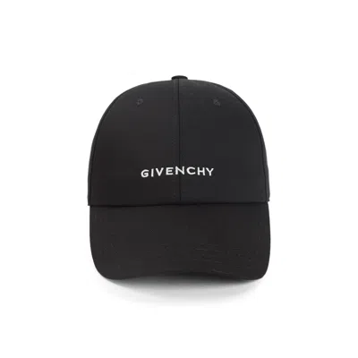 Givenchy Logo Embroidered Baseball Cap In Black
