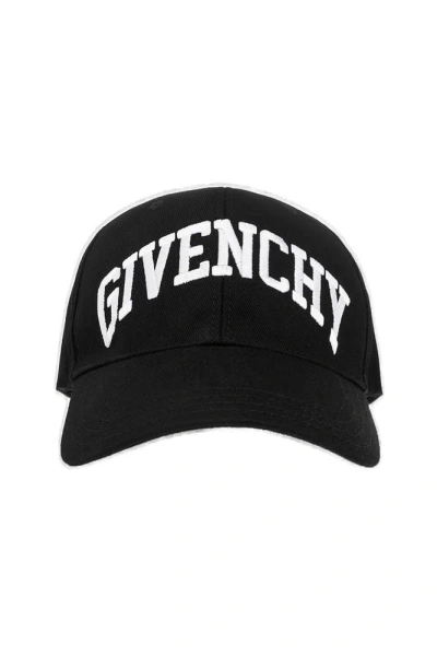 Givenchy Logo Embroidered Baseball Cap In Black