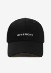 Givenchy Logo-embroidered Baseball Cap In Black