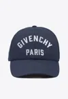 Givenchy Round Visor Cap With Prominent Logo In Blue