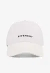 Givenchy Logo Embroidered Baseball Cap In White