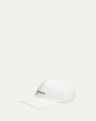 Givenchy Logo Embroidered Baseball Hat In White