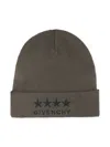 Givenchy Logo-embroidered Beanie In Green