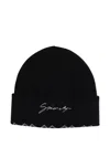 Givenchy Logo-embroidered Beanie Hat In Black