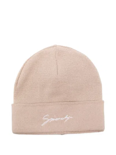 Givenchy Kids' Logo-embroidered Beanie Hat In Pink