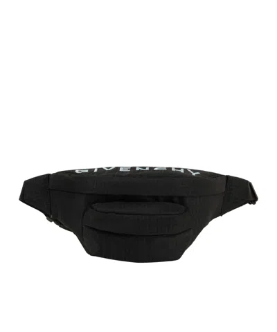 Givenchy Logo-embroidered Belt Bag In Black