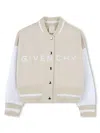 Givenchy Logo-embroidered Bomber Jacket In 中性色