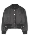 Givenchy Logo-embroidered Bomber Jacket In Black