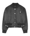 Givenchy Logo-embroidered Bomber Jacket In Black