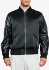 Givenchy Logo Embroidered Bomber Jacket In Black