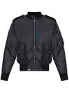 Givenchy Medallion Embroidered Bomber Jacket In Blue