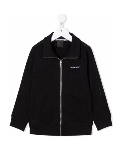 Givenchy Logo Embroidered Casual Jacket In Black