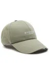 Givenchy Logo-embroidered Cnavas Cap In Green