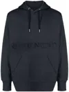 GIVENCHY LOGO-EMBROIDERED COTTON HOODIE