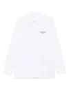Givenchy Classic Fit Shirt With Logo Print Clothing In White