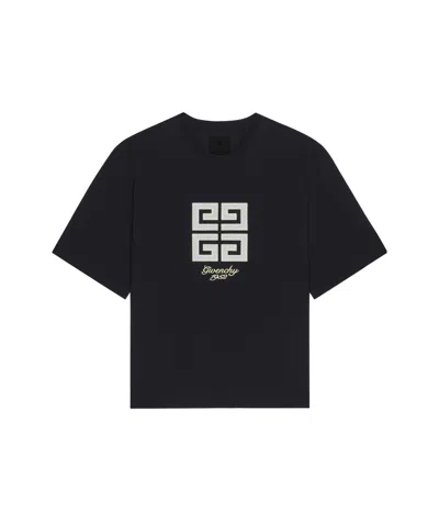 GIVENCHY GIVENCHY 4G EMBROIDERED CREWNECK T-SHIRT