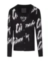 Givenchy Logo Embroidered Crewneck Knit Jumper In Black
