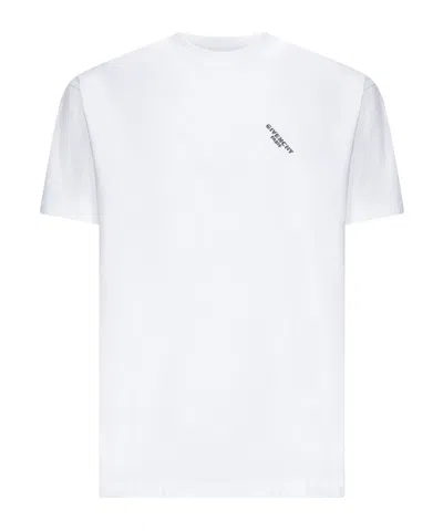 GIVENCHY GIVENCHY LOGO EMBROIDERED CREWNECK T-SHIRT