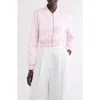 Givenchy Slim Fit Bomber In Cotton With  Medallion In Pink