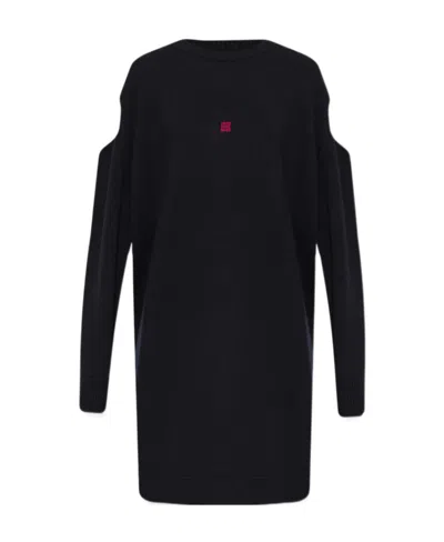 Givenchy Logo-embroidered Cut-out Jumper In Black