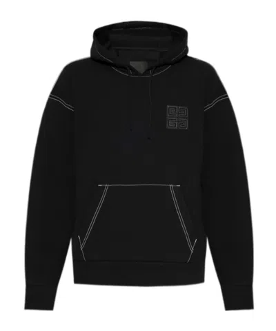 GIVENCHY GIVENCHY LOGO EMBROIDERED DRAWSTRING SWEATER