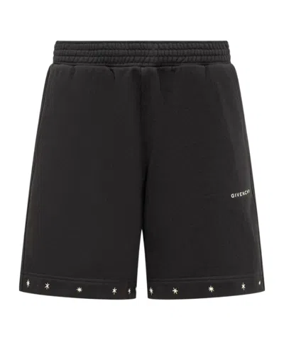 Givenchy Swim Shorts With Logo Signature In Black
