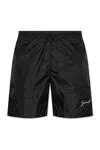Givenchy Swim Shorts With Logo Signature In Nero