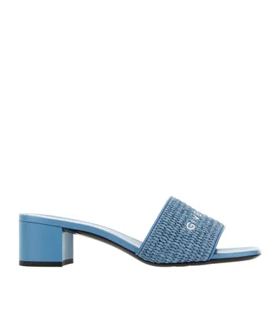 GIVENCHY GIVENCHY LOGO EMBROIDERED HEELED SANDALS